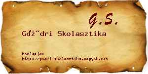 Gödri Skolasztika névjegykártya